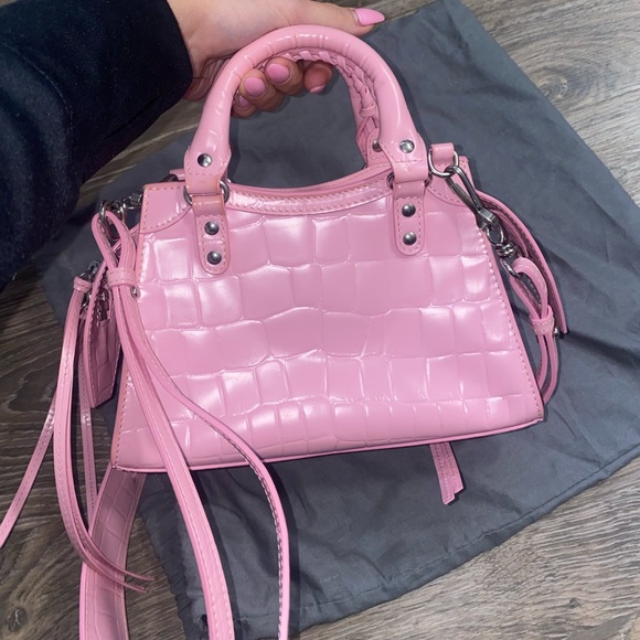 Balenciaga- Neo classic city bag crocodile embossed leather mini - Picture 5 of 14